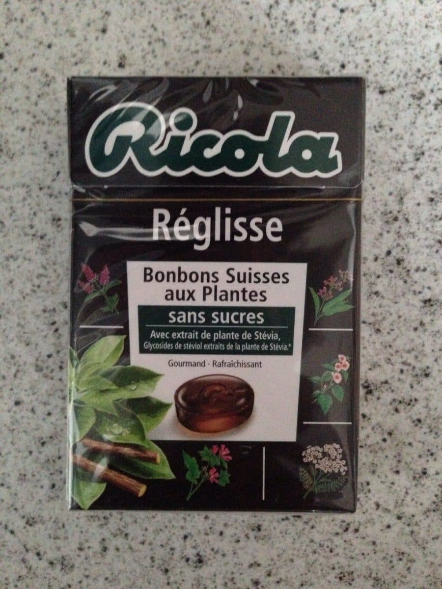 Ricola Bonbons suisse au réglisse packshot