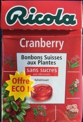 Ricola Ricola 50g s/s cranberry offre éco packshot