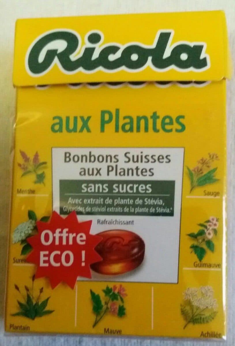 Ricola Ricola 50g s/s plantes offre éco carton de 40 uvc packshot