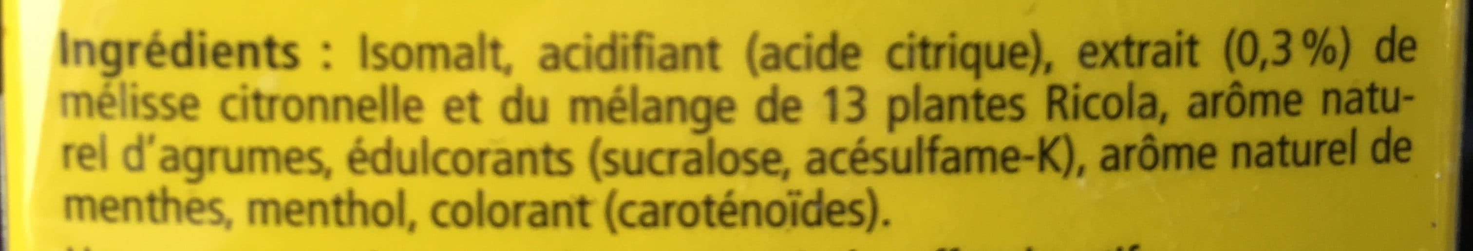 RICOLAS Bonbons aux plantes Suisses sans sucres - Citron mélisse packshot