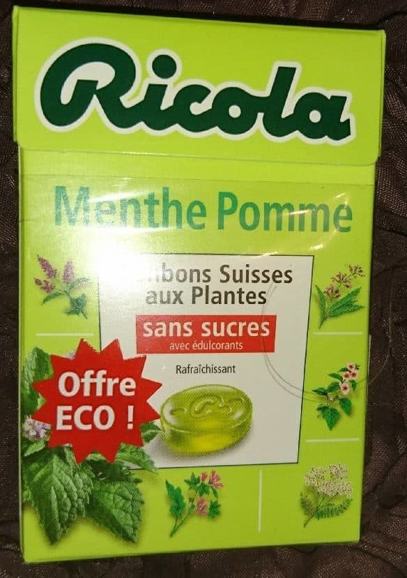 Ricola Bonbon suisse menthe pomme packshot