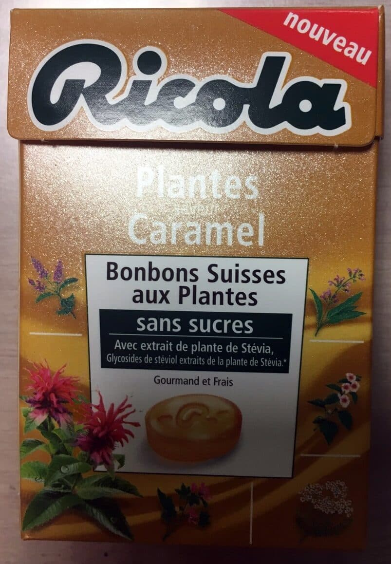 Ricola Plantes saveur Caramel packshot