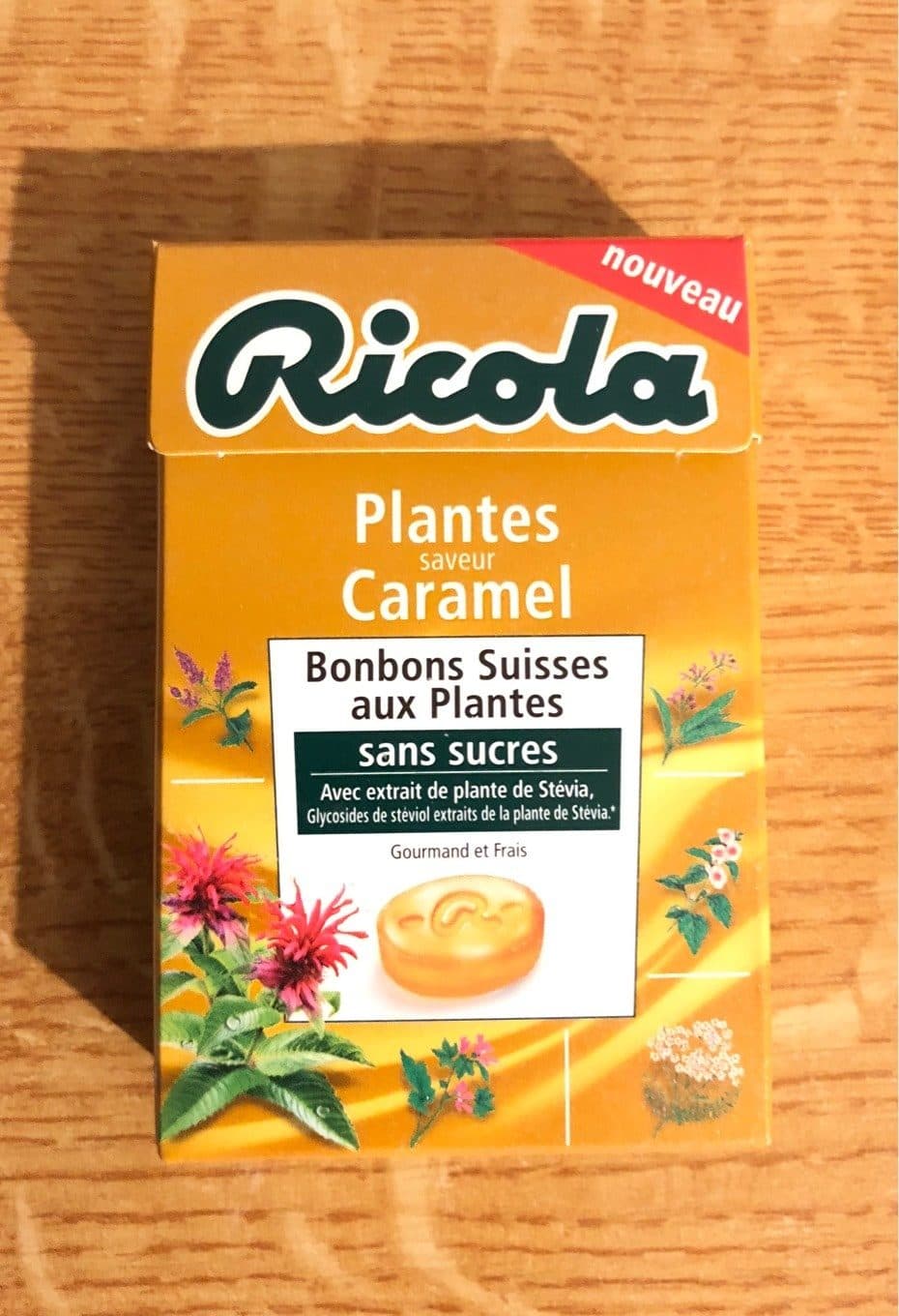 Ricola Bonbons Suisses aux Plantes - Plantes Saveur Caramel packshot