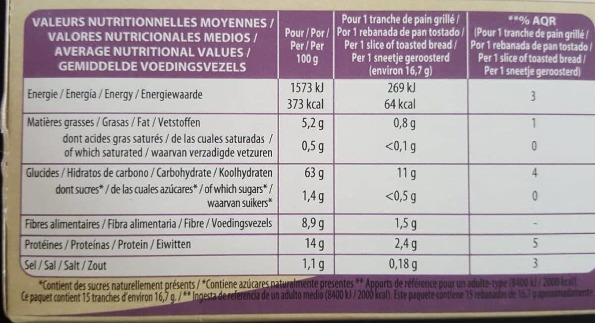Borsa Pain grillé à la farine d'épeautre packshot