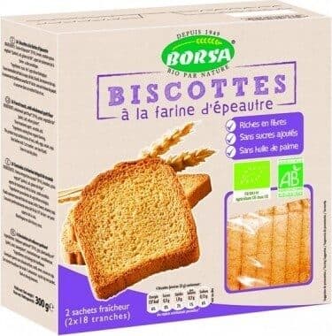 Borsa Biscottes à la Farine d'épautre packshot