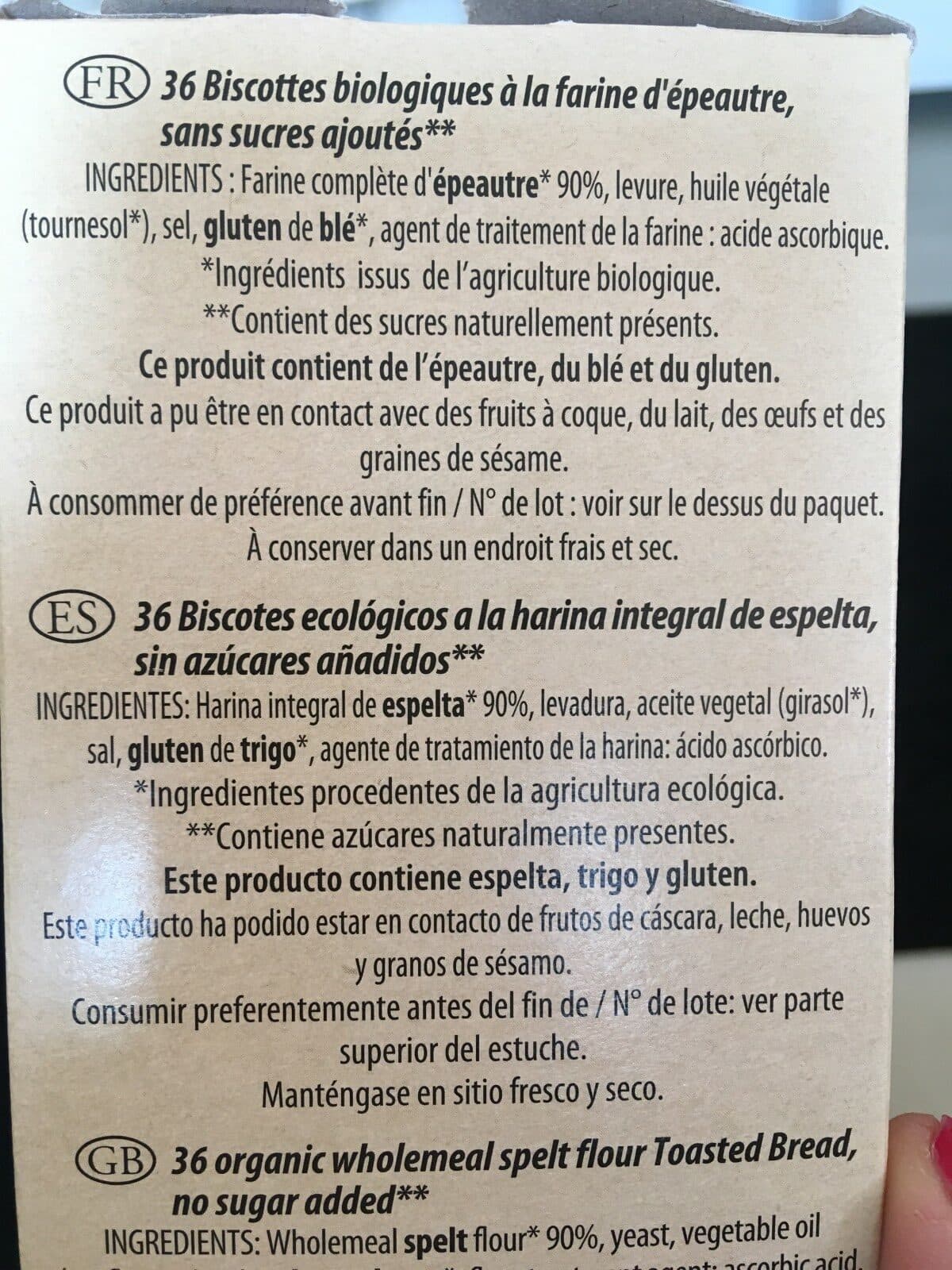 Borsa Biscottes à la Farine d'épautre packshot