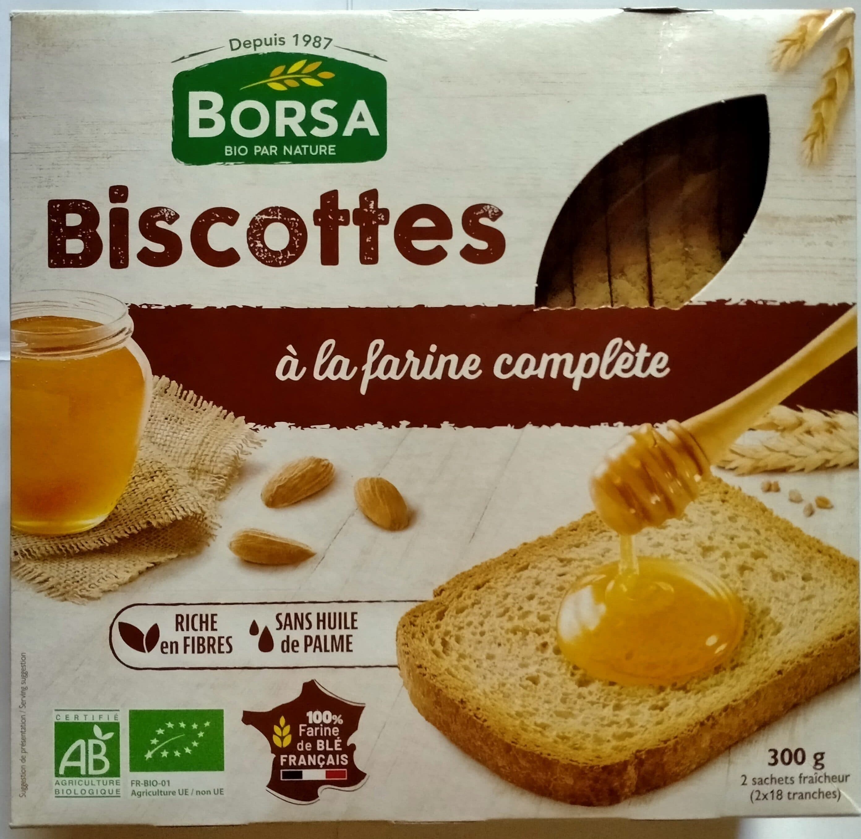 Borsa Biscottes à la farine complète packshot