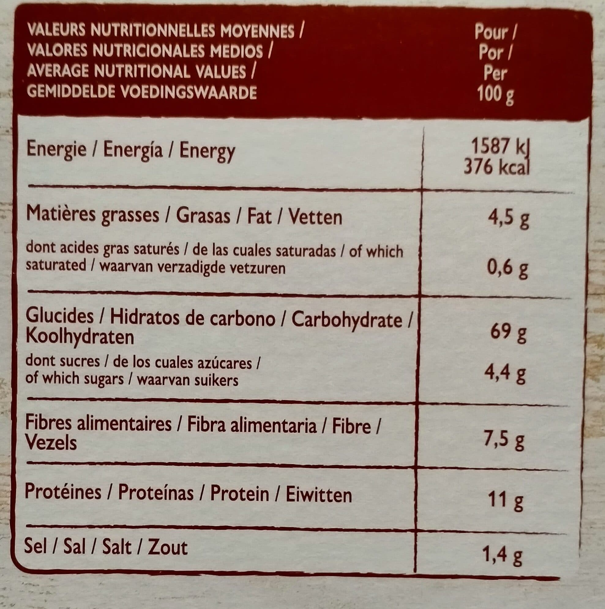 Borsa Pain grillé à la farine complète packshot