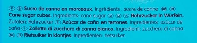 Béghin Say La Perruche morceaux irréguliers blancs packshot