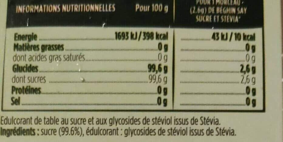 Béghin Say Sucre & Stévia packshot