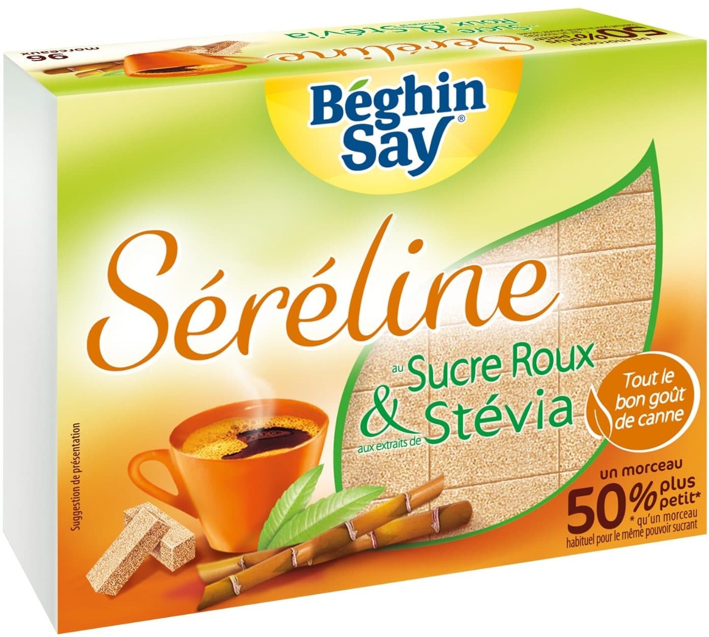 Beghin Say Sucre de canne & stévia packshot
