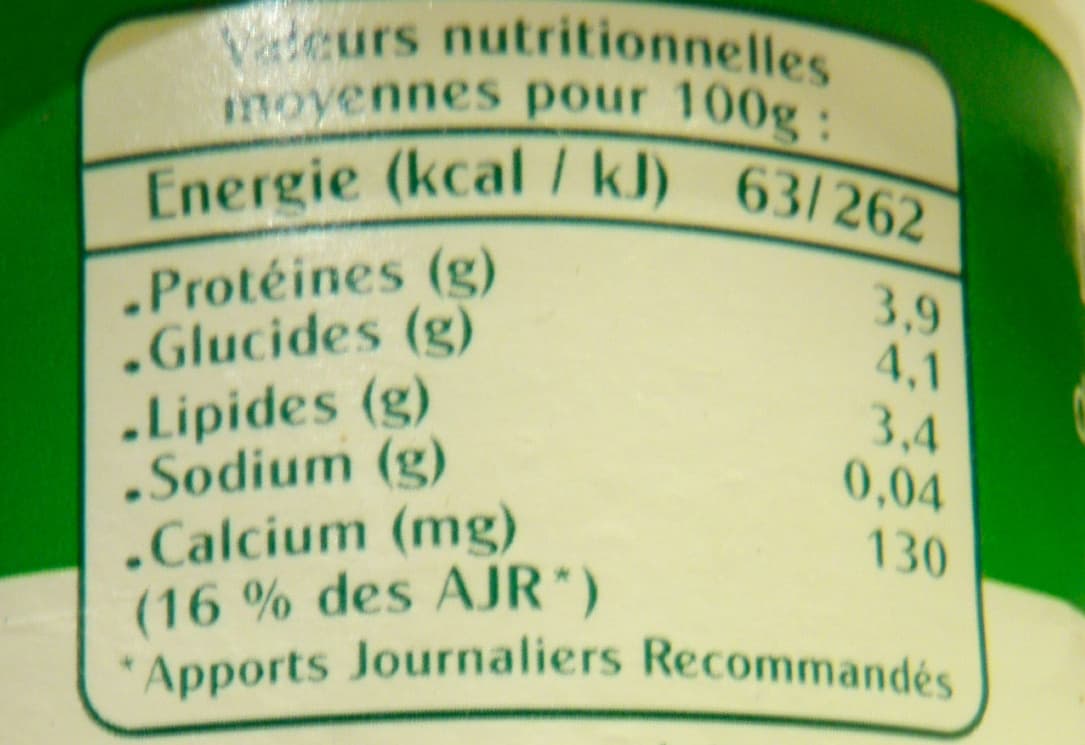Senoble Yaourt Nature bio packshot