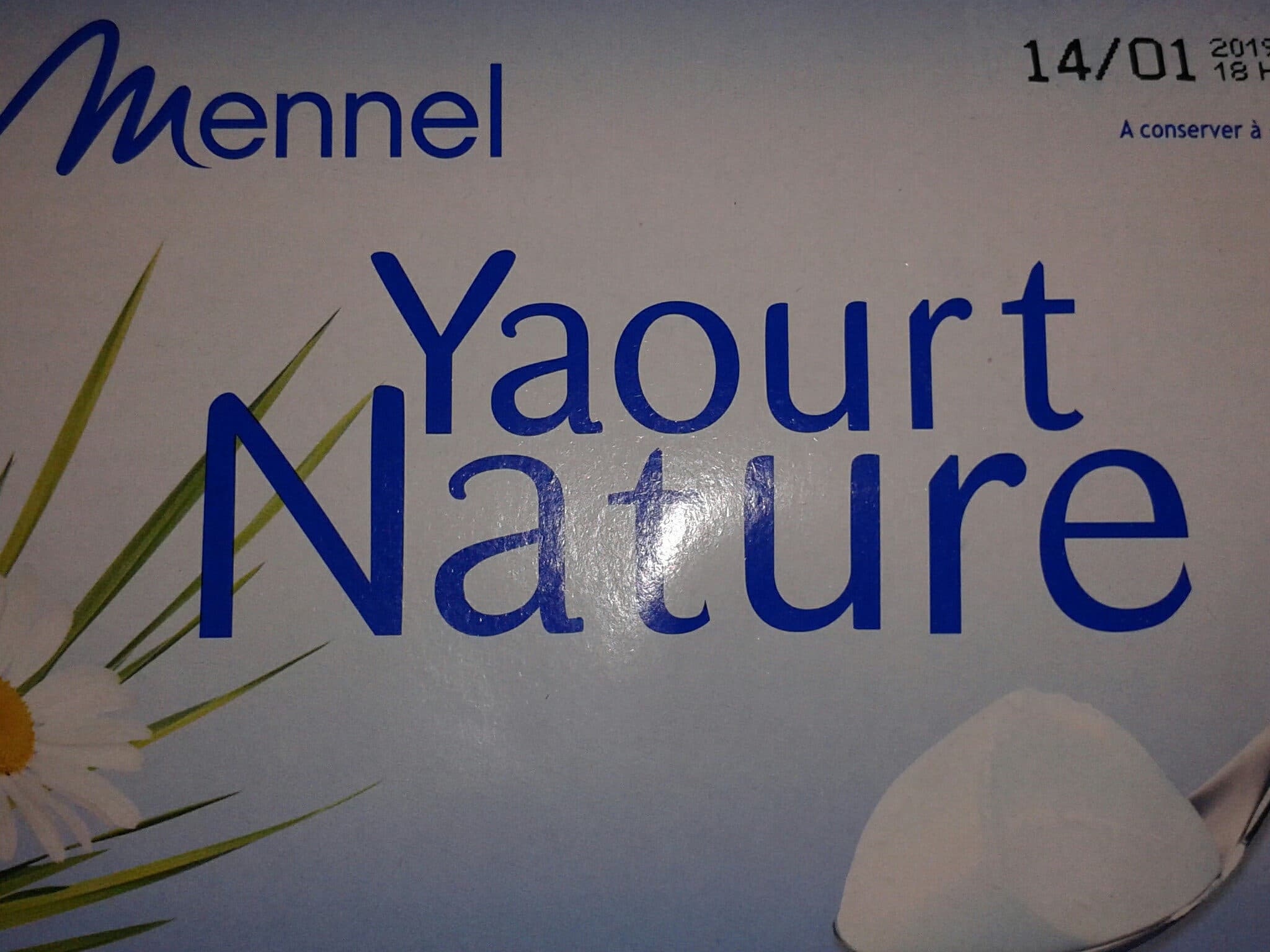 Mennel Yaourt nature packshot