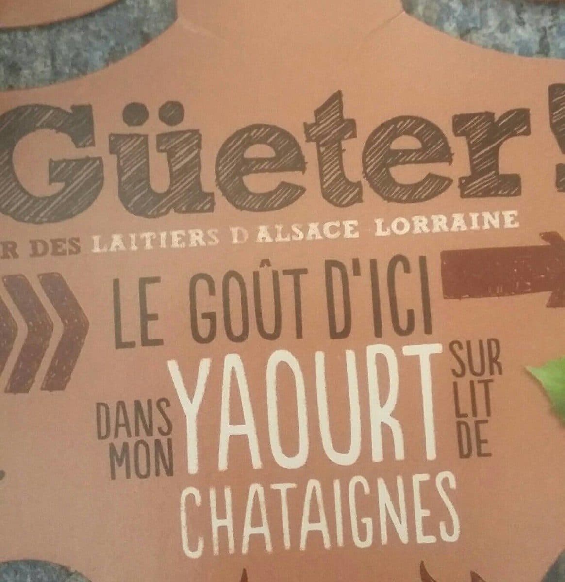 GÜETER ! Yaourt à la châtaigne packshot