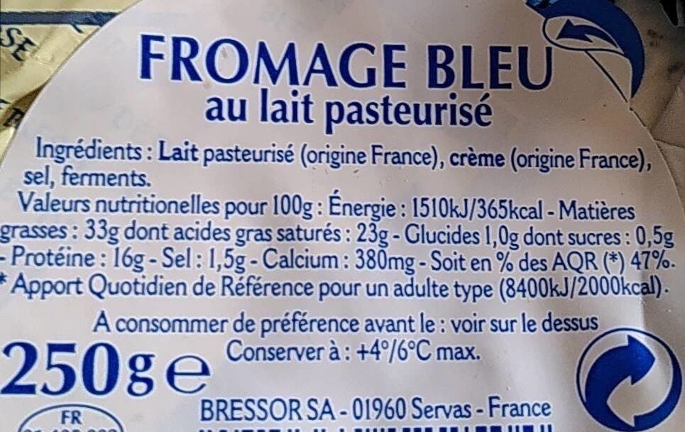 Bleu de Bresse Tendre Bleu 31 % packshot