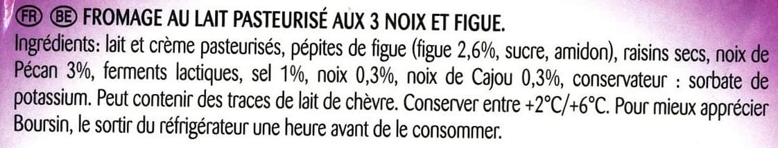 Bel Fromage au lait pasteurisé aux 3 noix et figue packshot