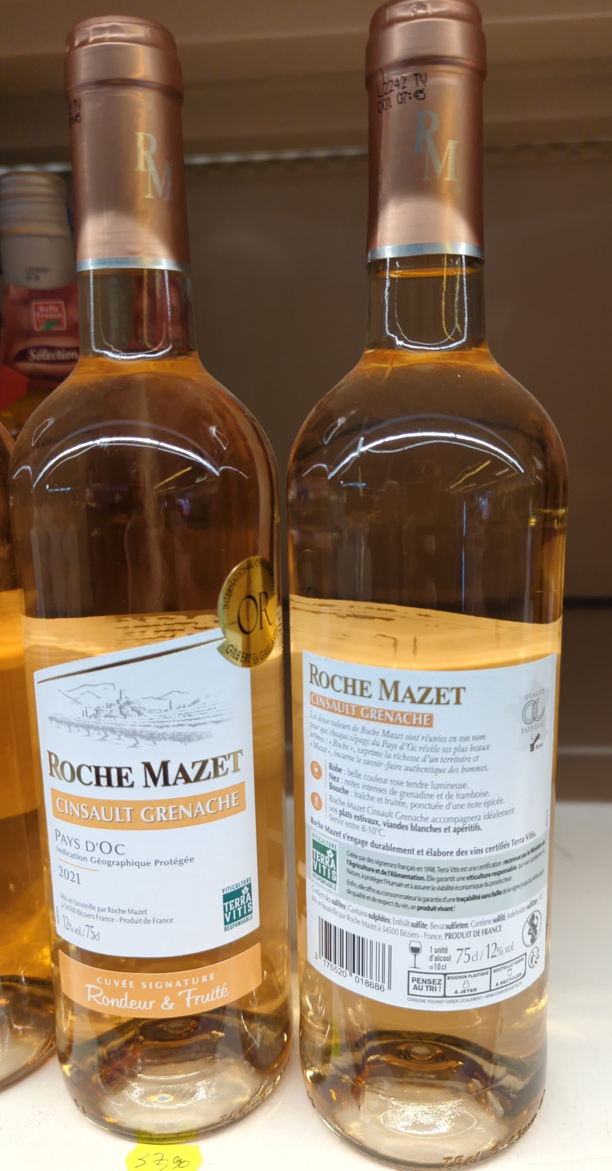 Roche Mazet Grenache Cinsault Pays D'Oc packshot