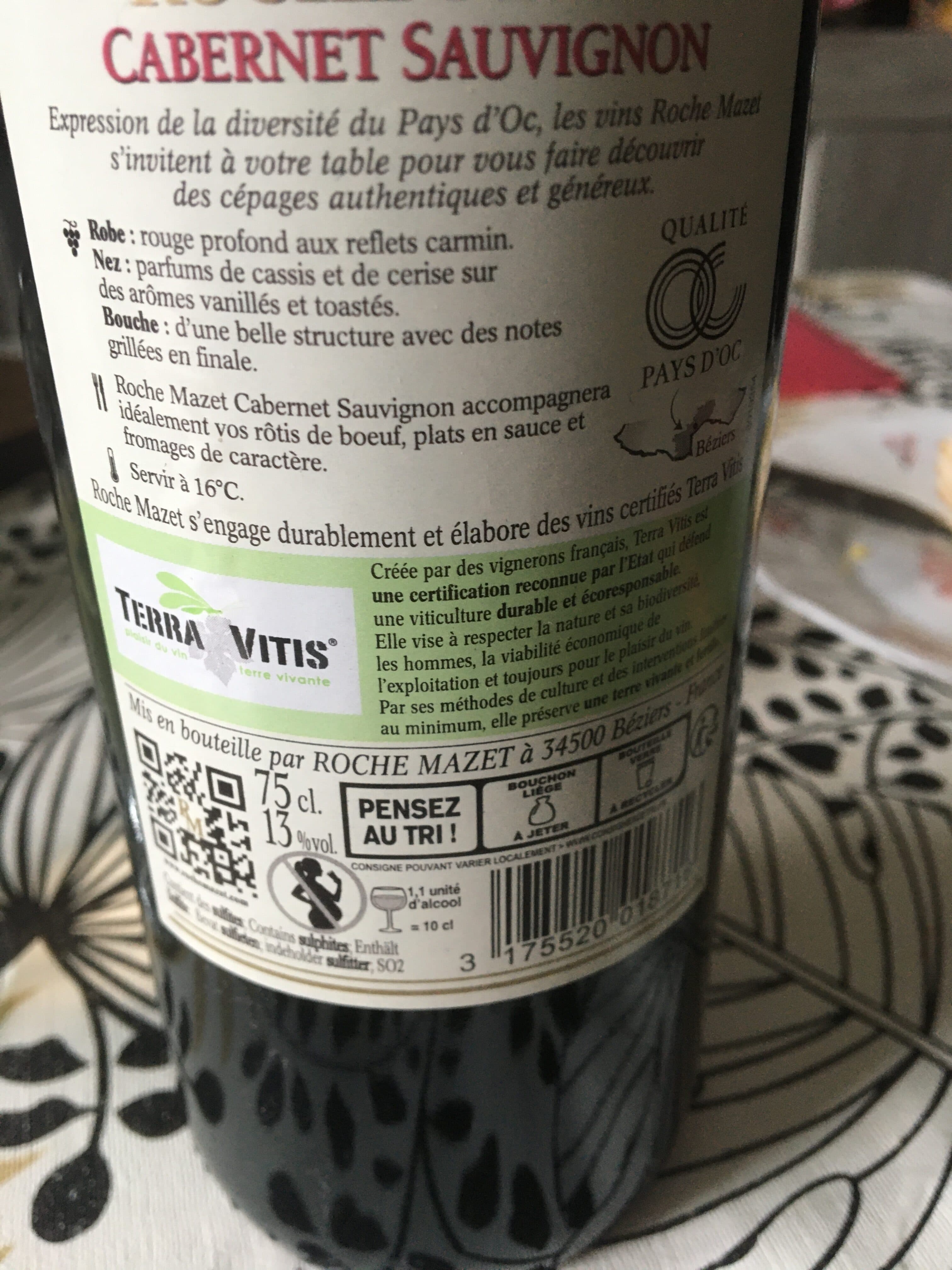 Roche Mazet Cabernet Sauvignon packshot