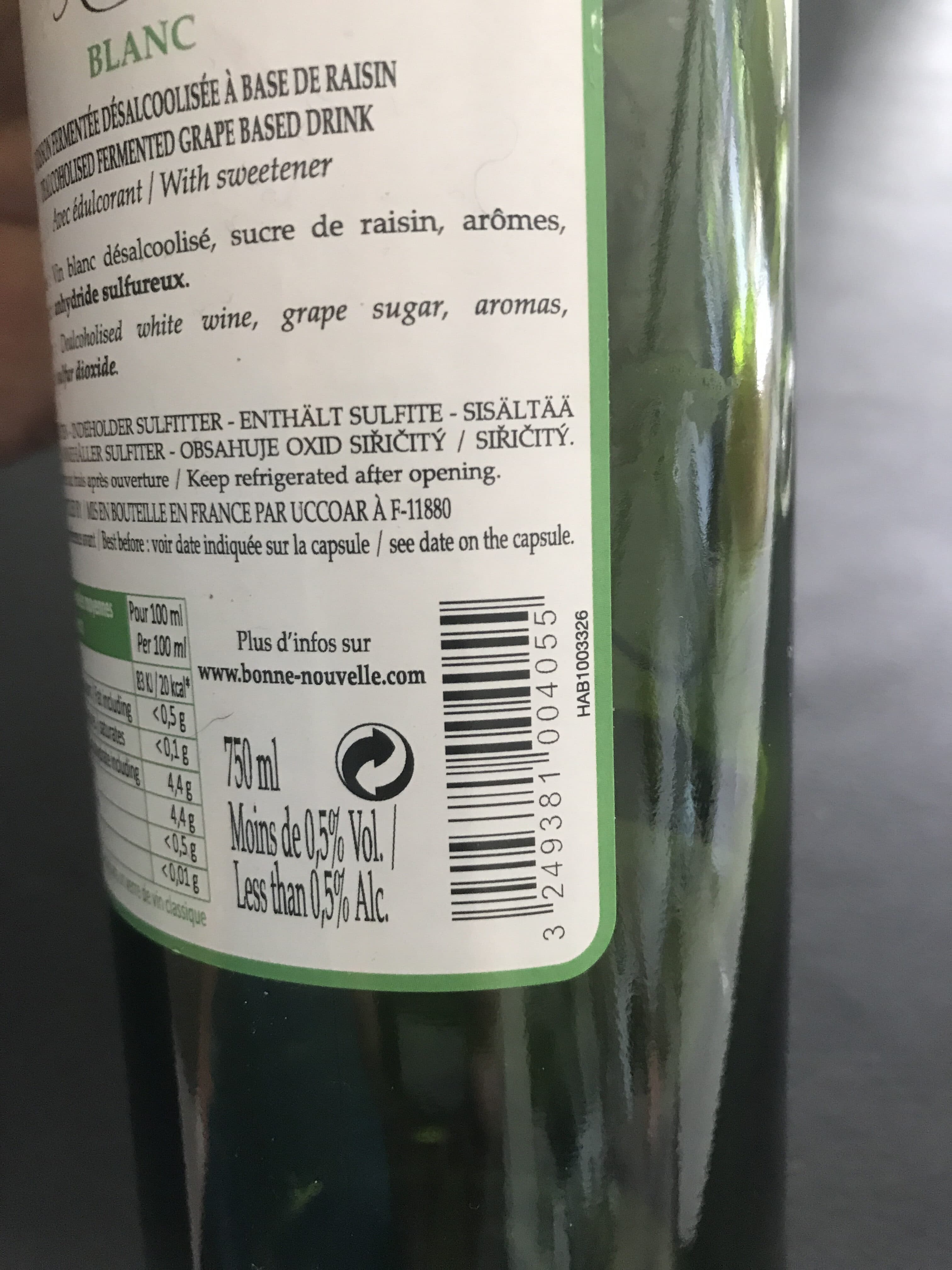 Merlot Grain d'envie Merlot sans alcool packshot