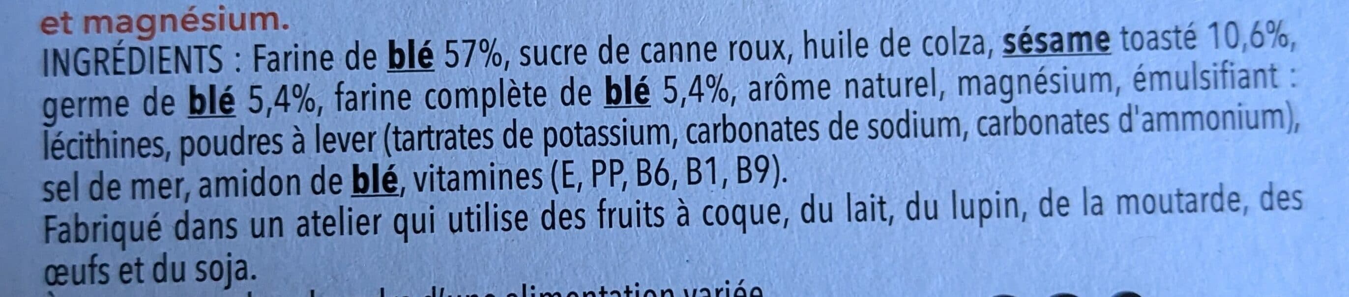 Gerblé Sésame packshot