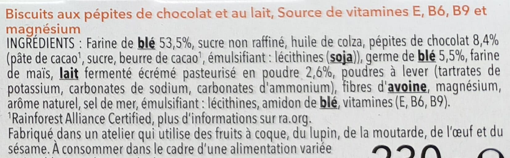 Gerblé Biscuit lait chocolat packshot