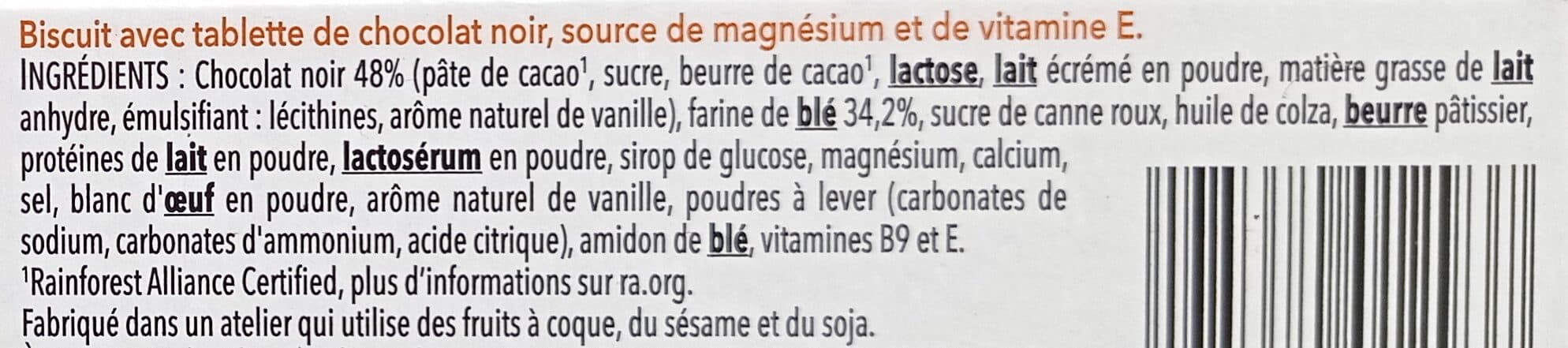 Gerblé Biscuit chocolat noir packshot