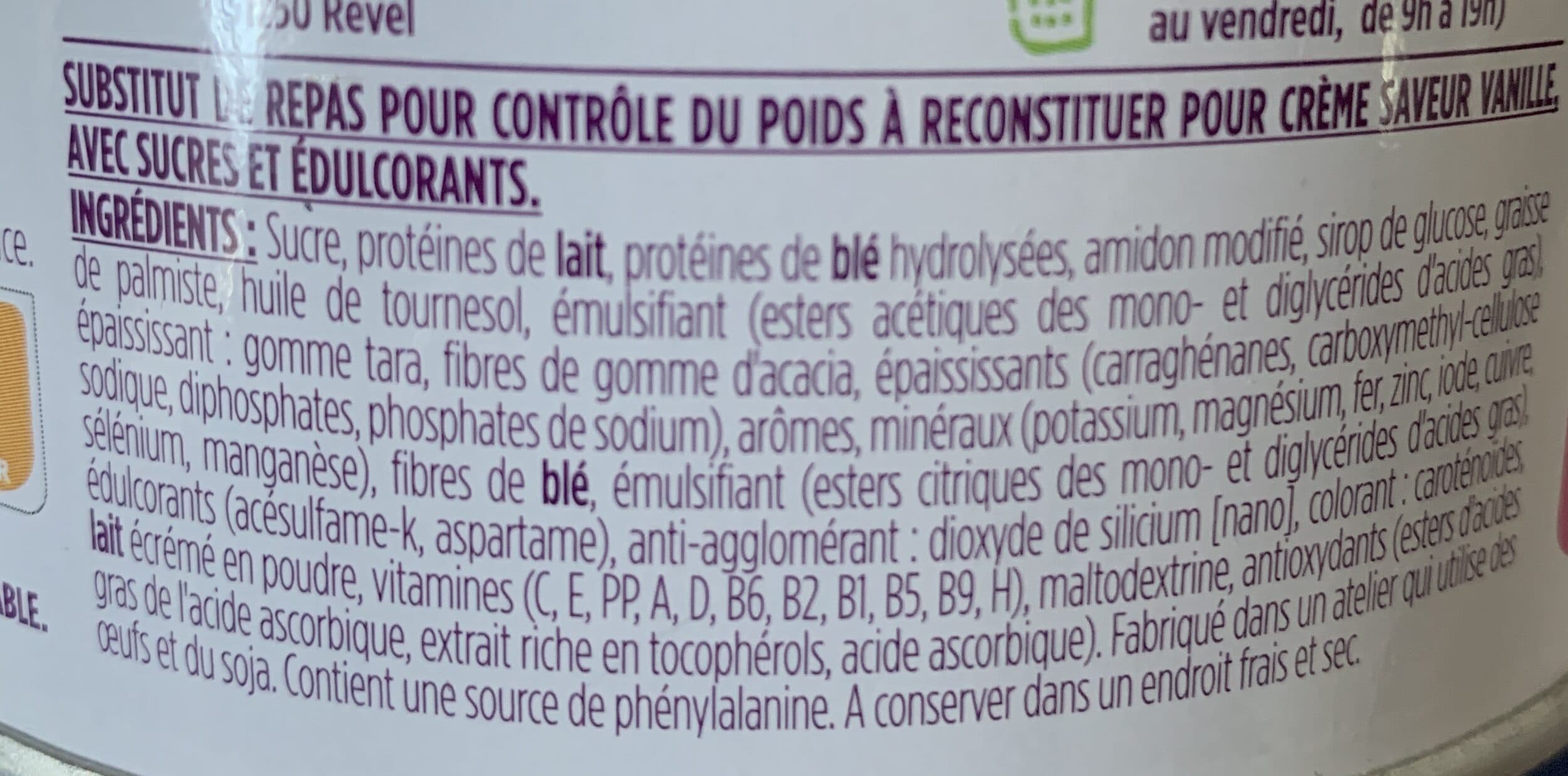 Gerlinéa Crème saveur vanille packshot