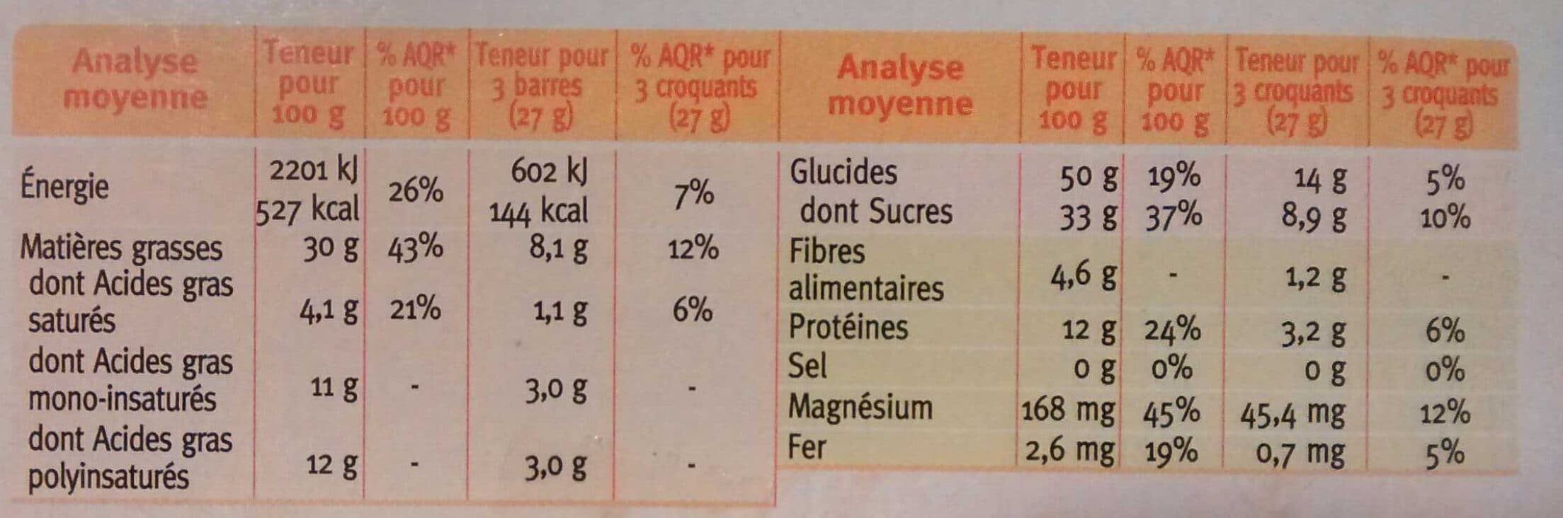 Gerblé croquant miel sésame packshot