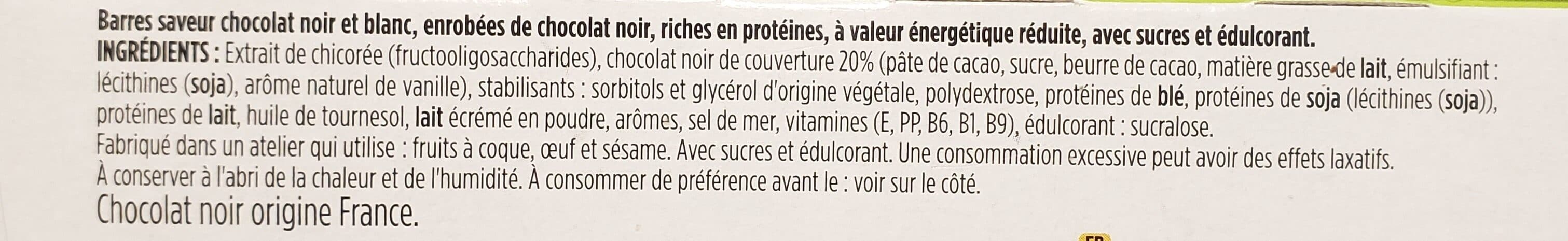 Gerlinéa Barres saveur chocolat Noir&Blanc packshot