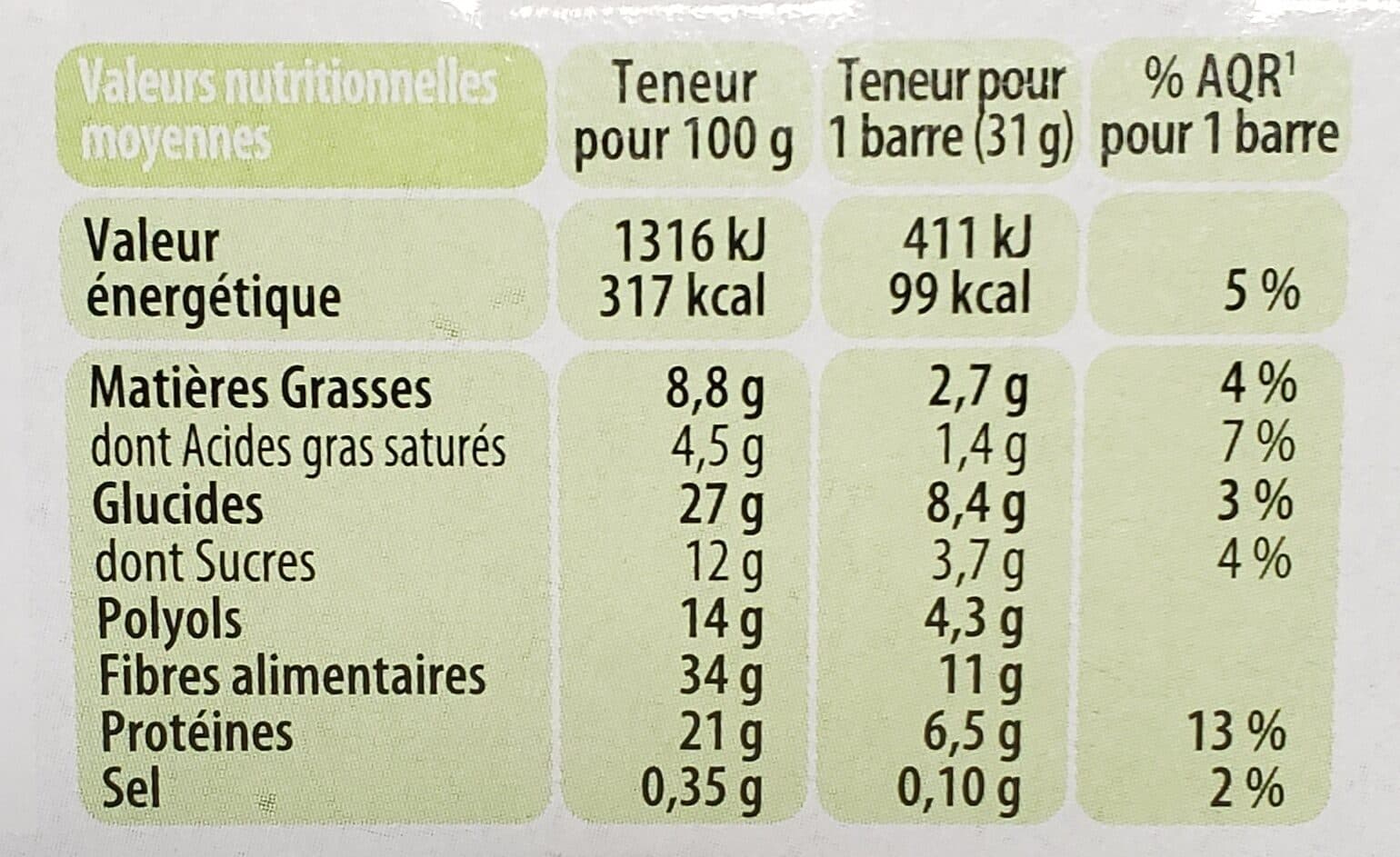 Gerlinéa Barres saveur chocolat Noir&Blanc packshot