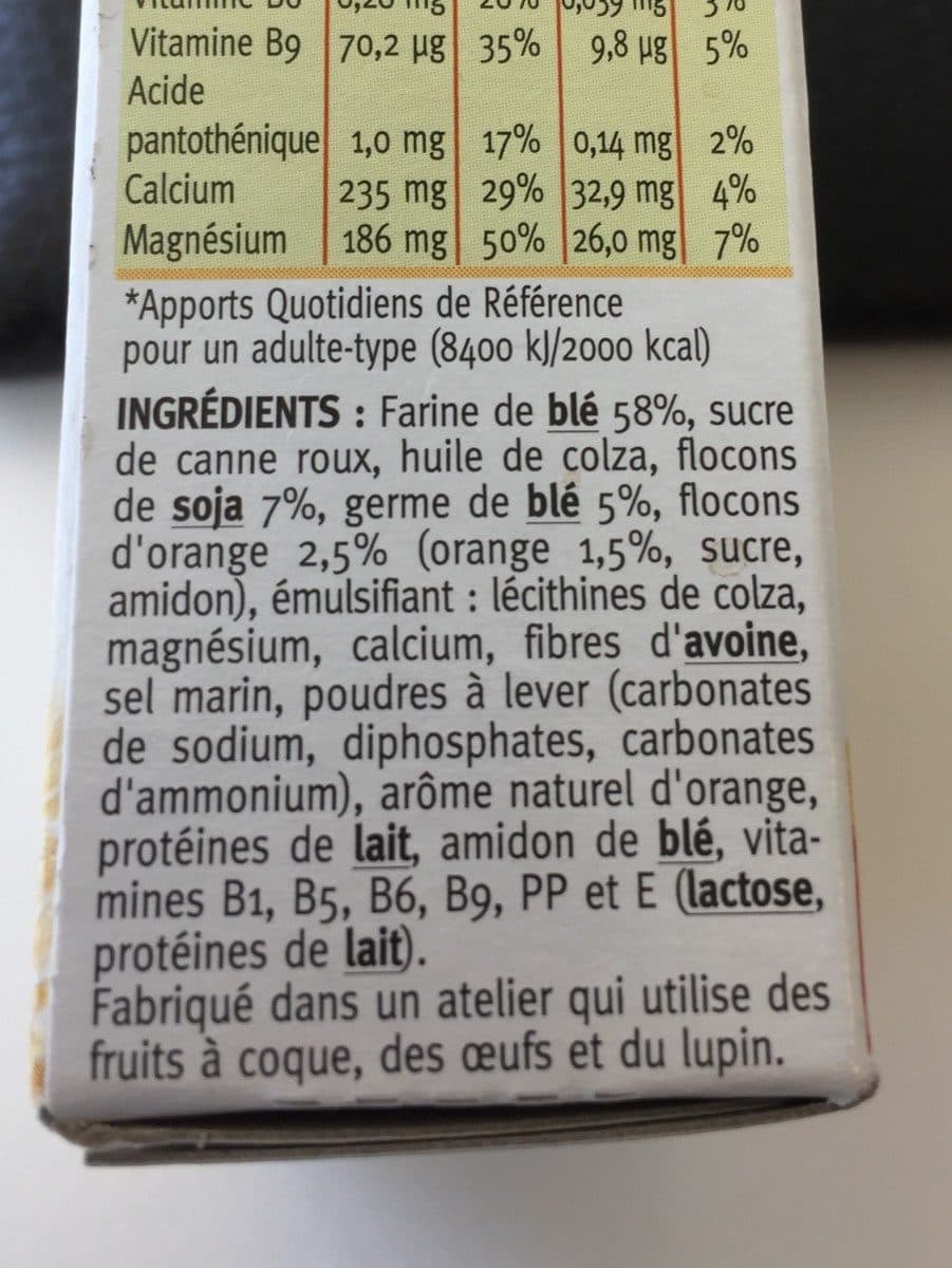 Gerblé Biscuit Soja Orange packshot