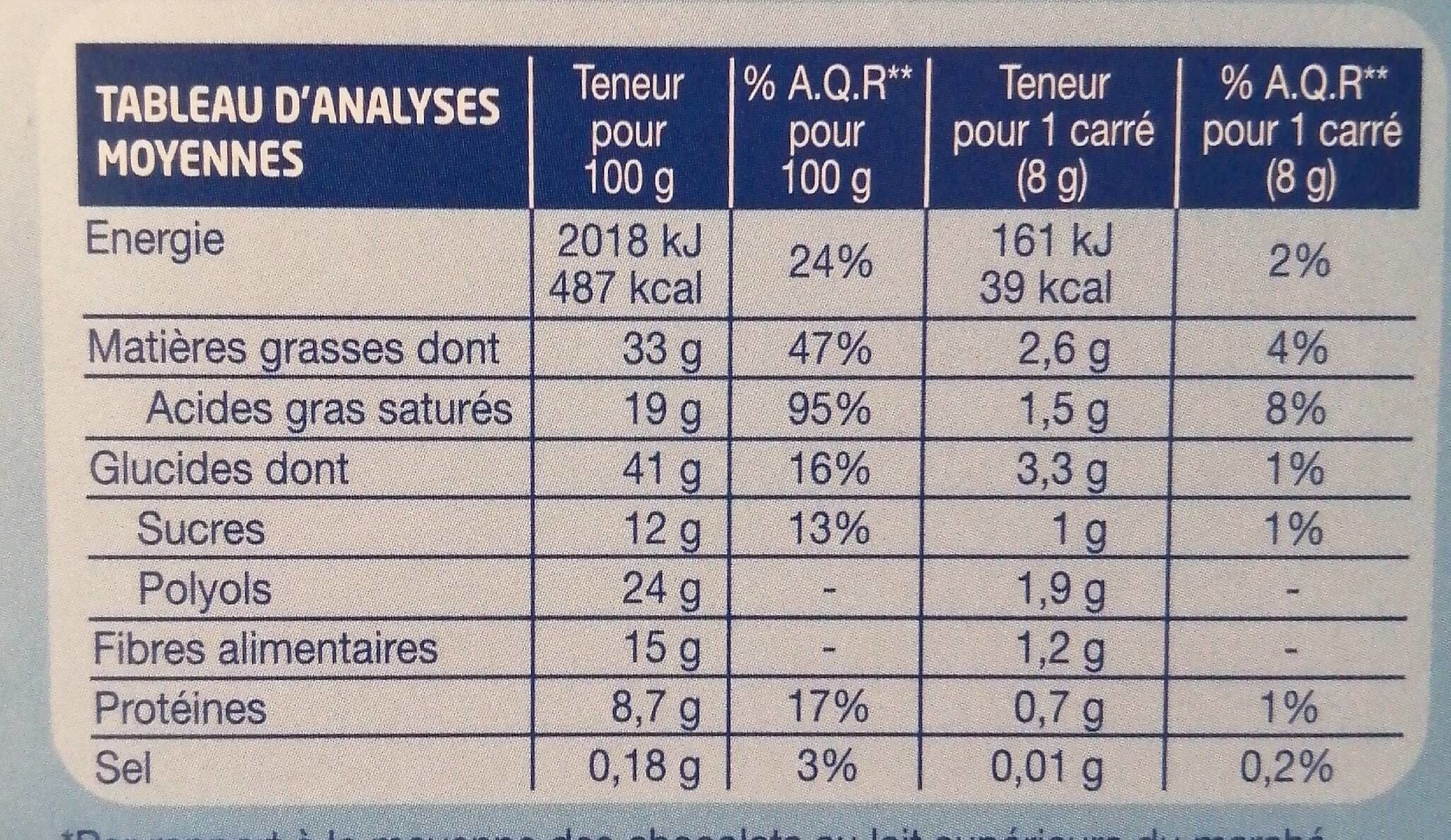 Gerblé Chocolat au lait sans sucres ajoutés packshot