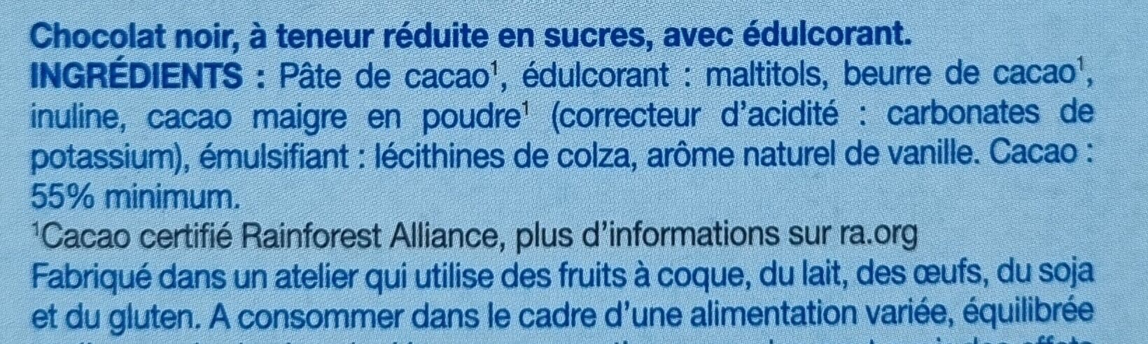 Gerblé Chocolat noir sans sucres ajoutés packshot