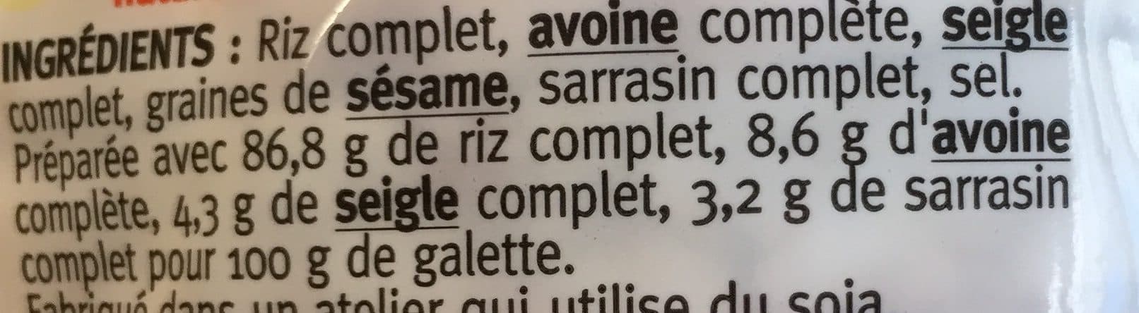 Gerblé Galette 4 céréales complètes packshot