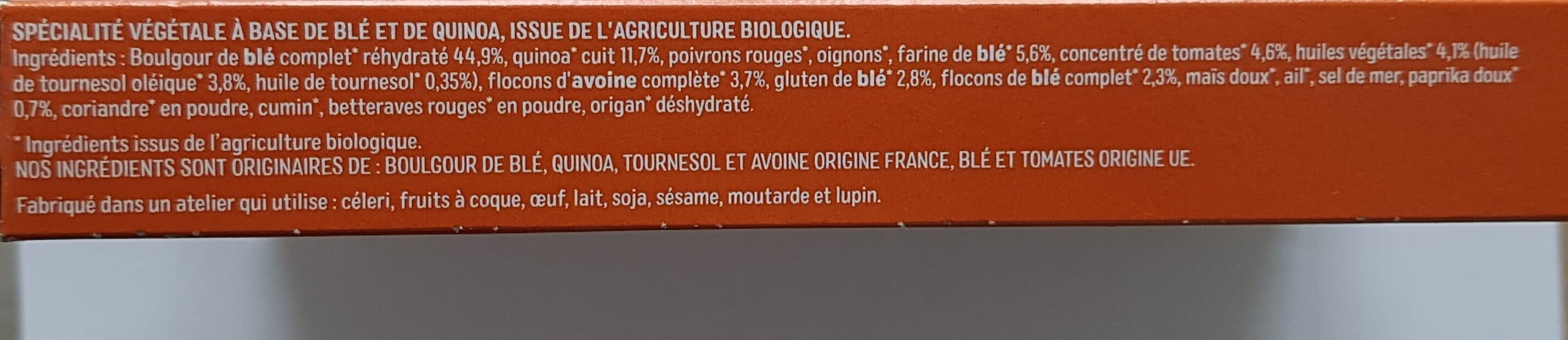 Céréal Bio Les Galettes Boulgour & Quinoa - Tomate & Paprika packshot