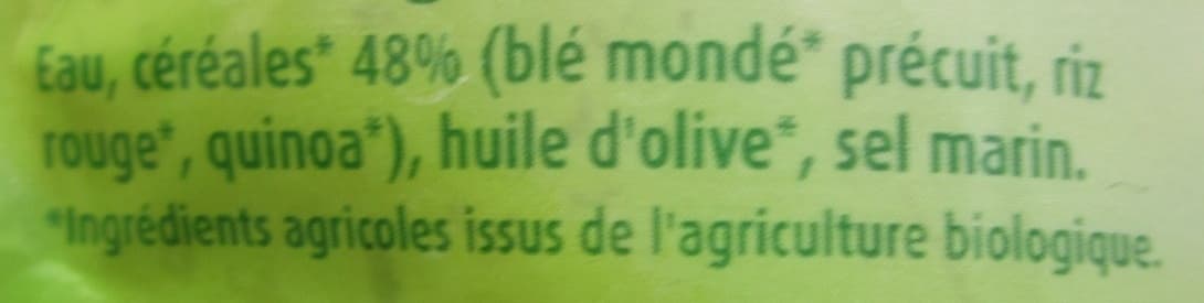 Céréal Bio Trio de Céréales : Blé, Riz rouge, Quinoa Bio packshot