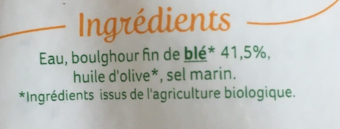 Bio Express Boulghour fin Bio - 250 g - Céréal Bio packshot