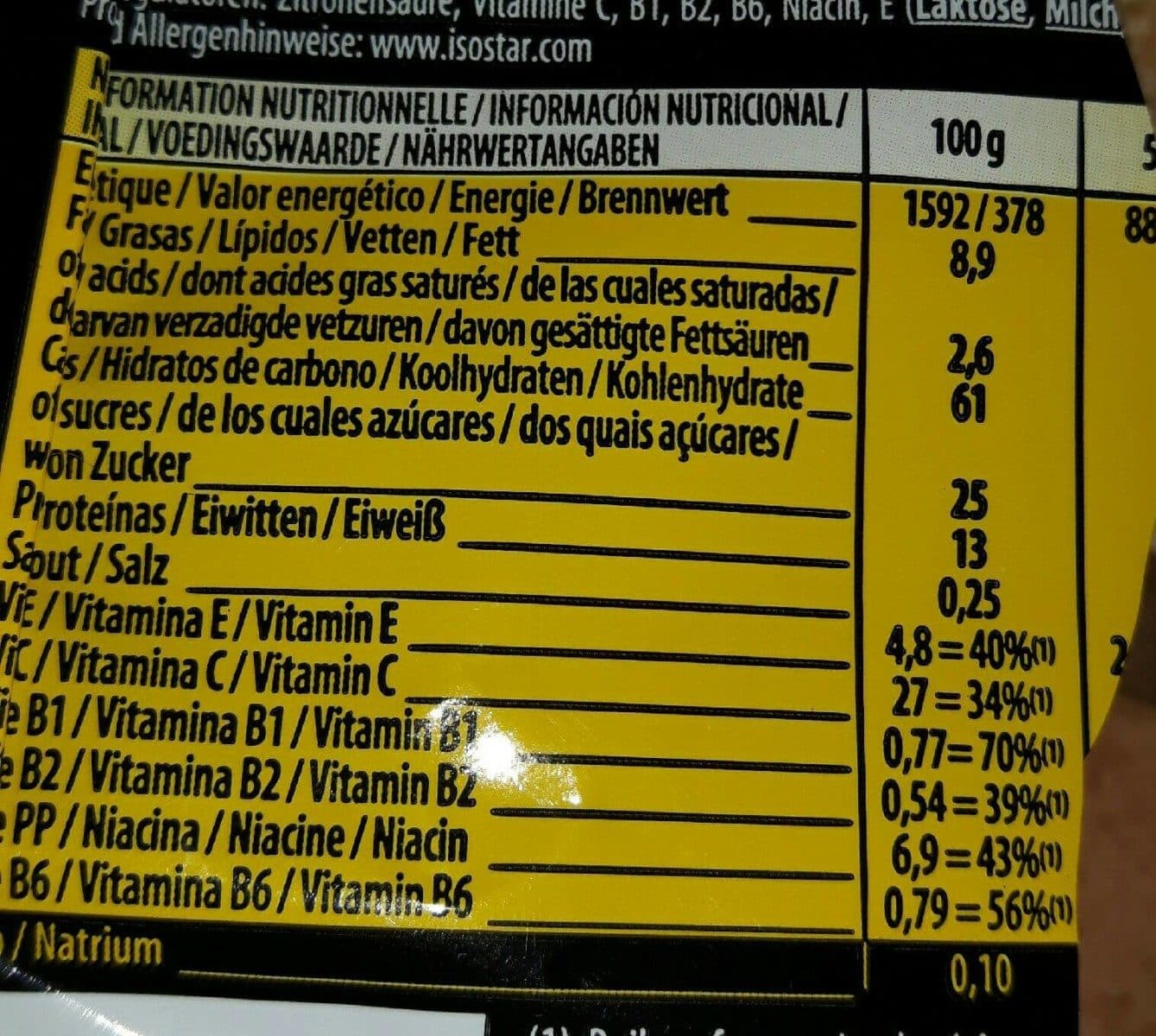 Isostar Cereal Max Energy packshot