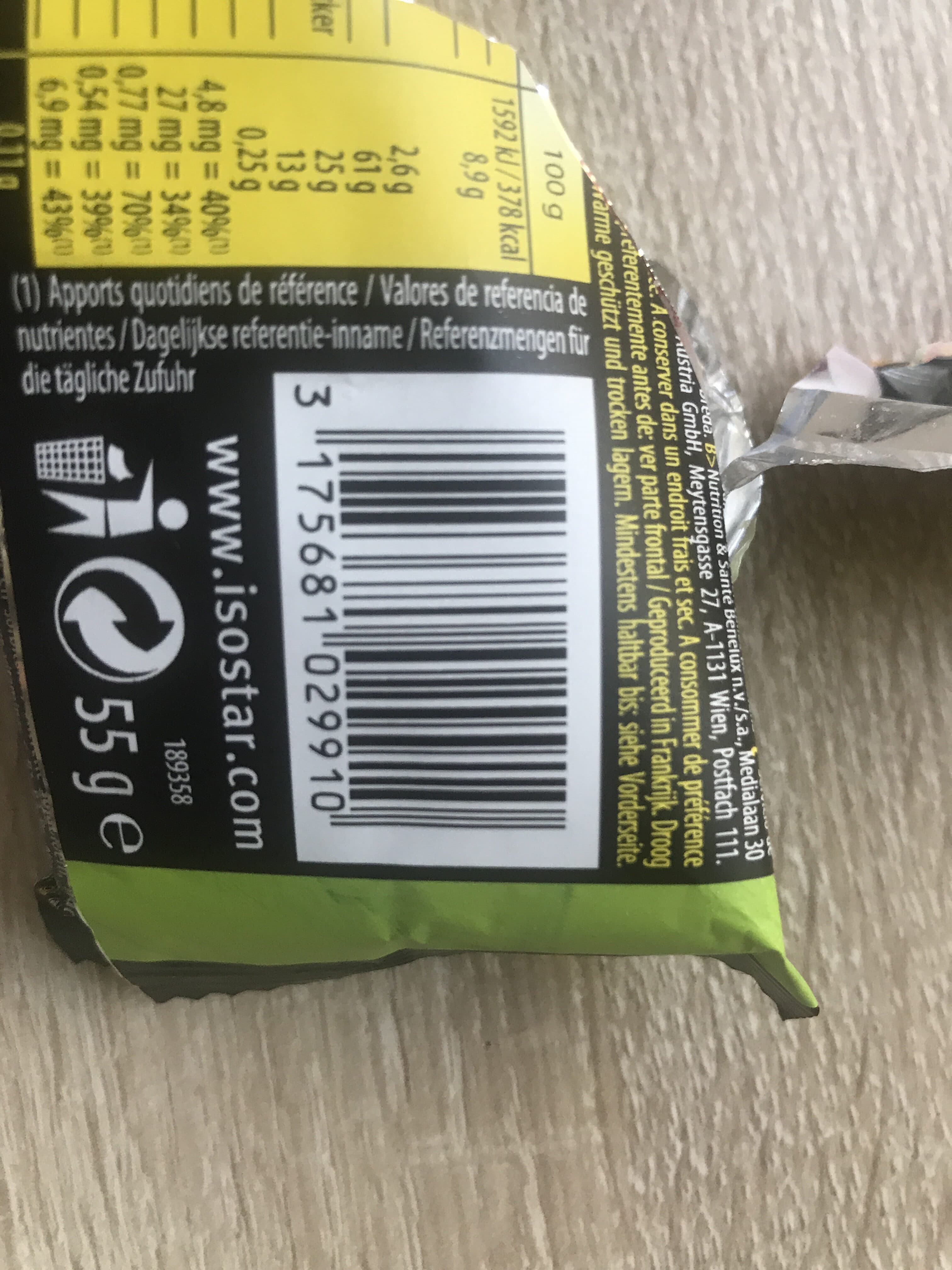 Isostar Isostar Cereal Max Energy packshot
