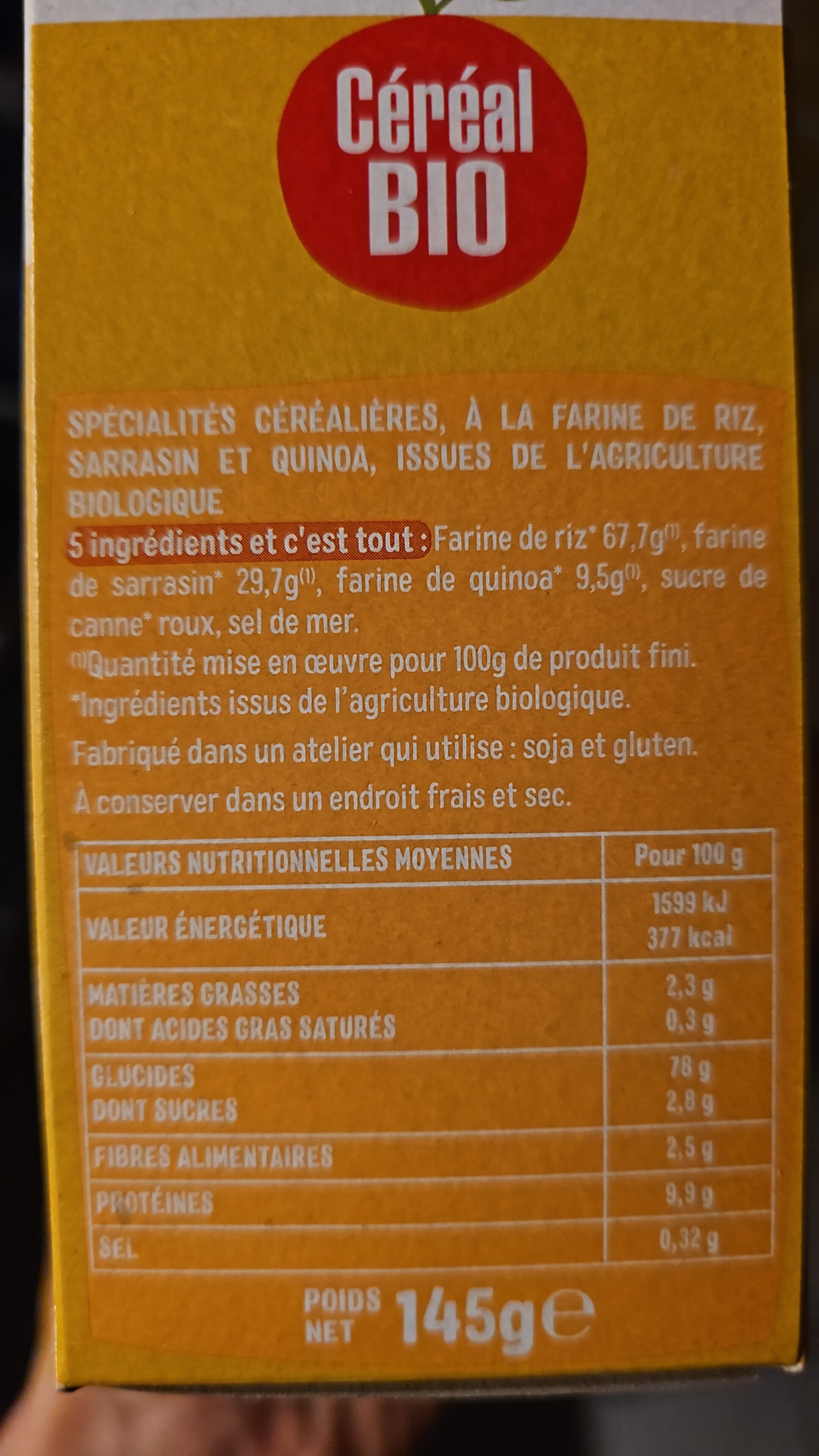Céréal bio Tartines Craquantes Multi-Céréales packshot