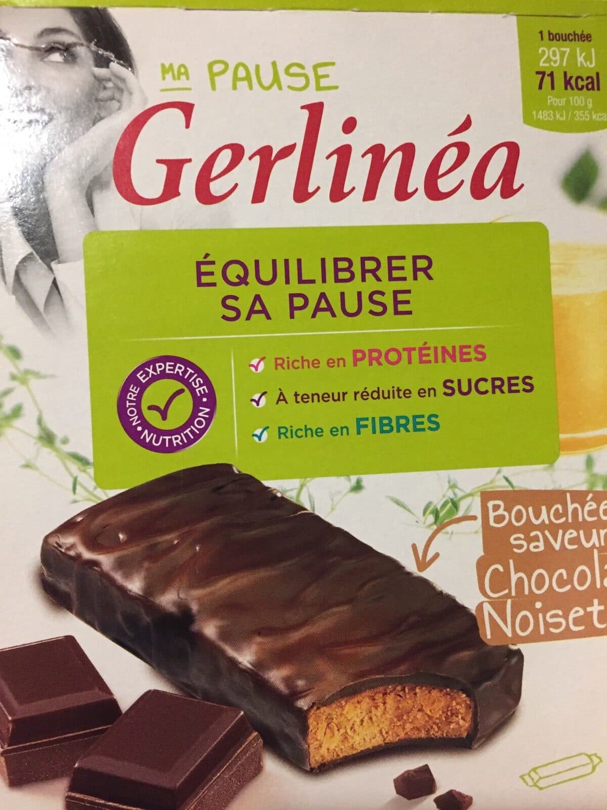Gerlinéa Bouchees saveur chocolat noisette packshot