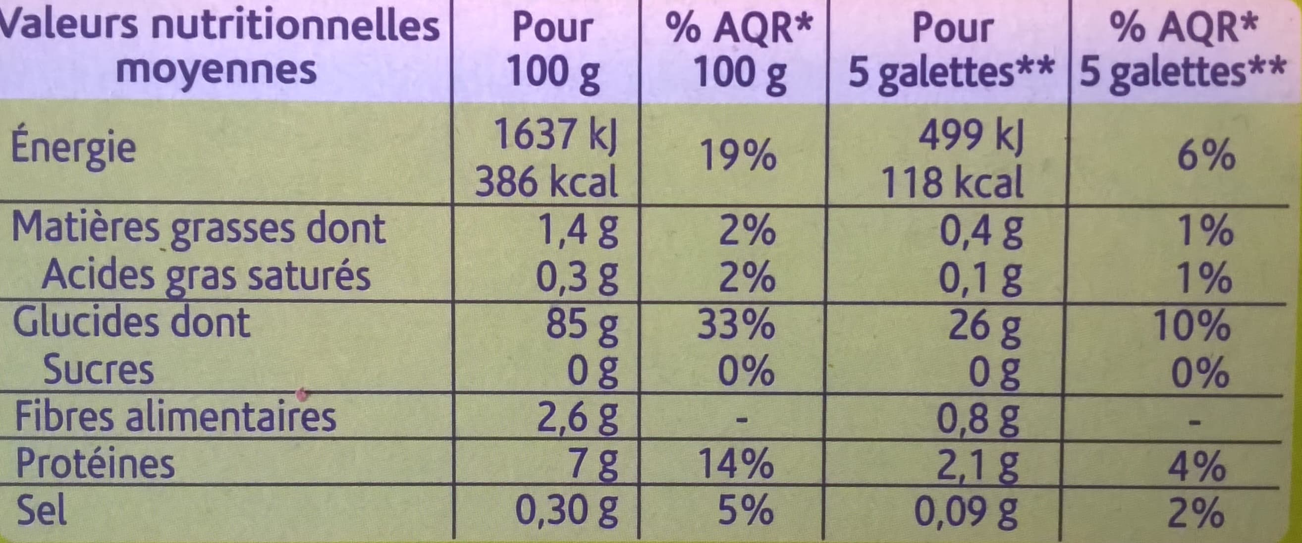 Gerblé Galettes de maïs sans gluten sans sucres packshot