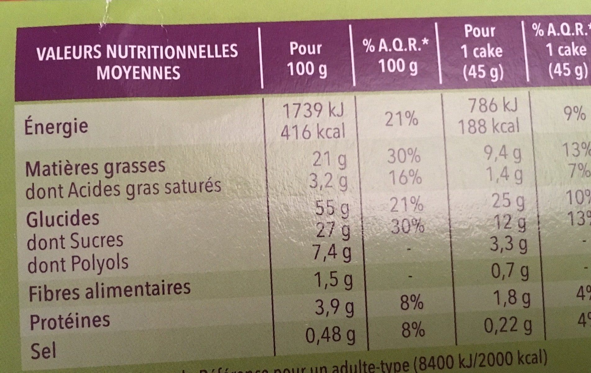 Gerblé Petit Cake au Cacao packshot