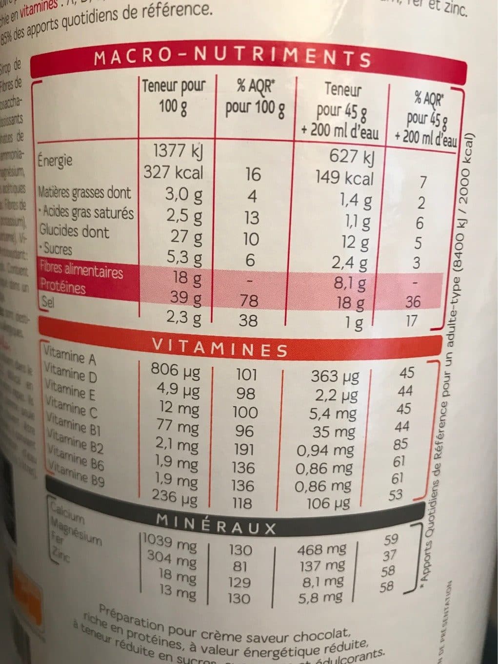 Milical Crème saveur chocolat packshot
