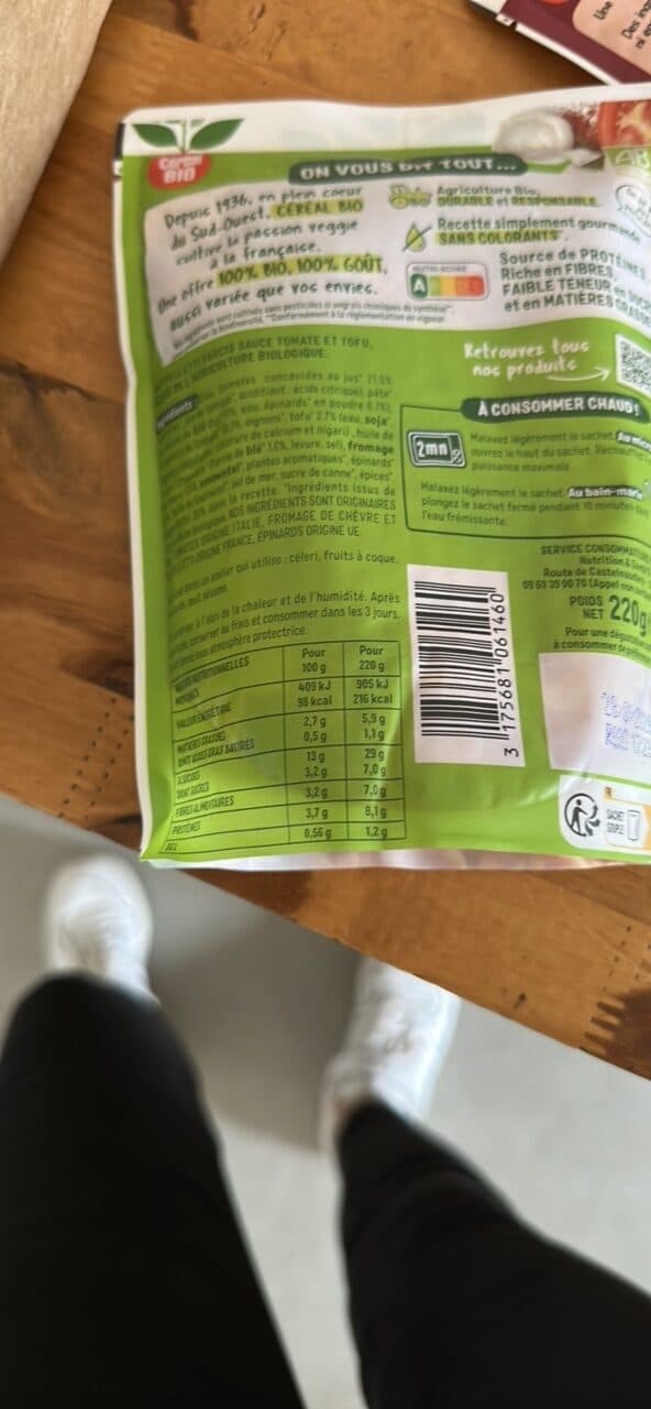 Céréal BIO Cuisiné cappelletti packshot