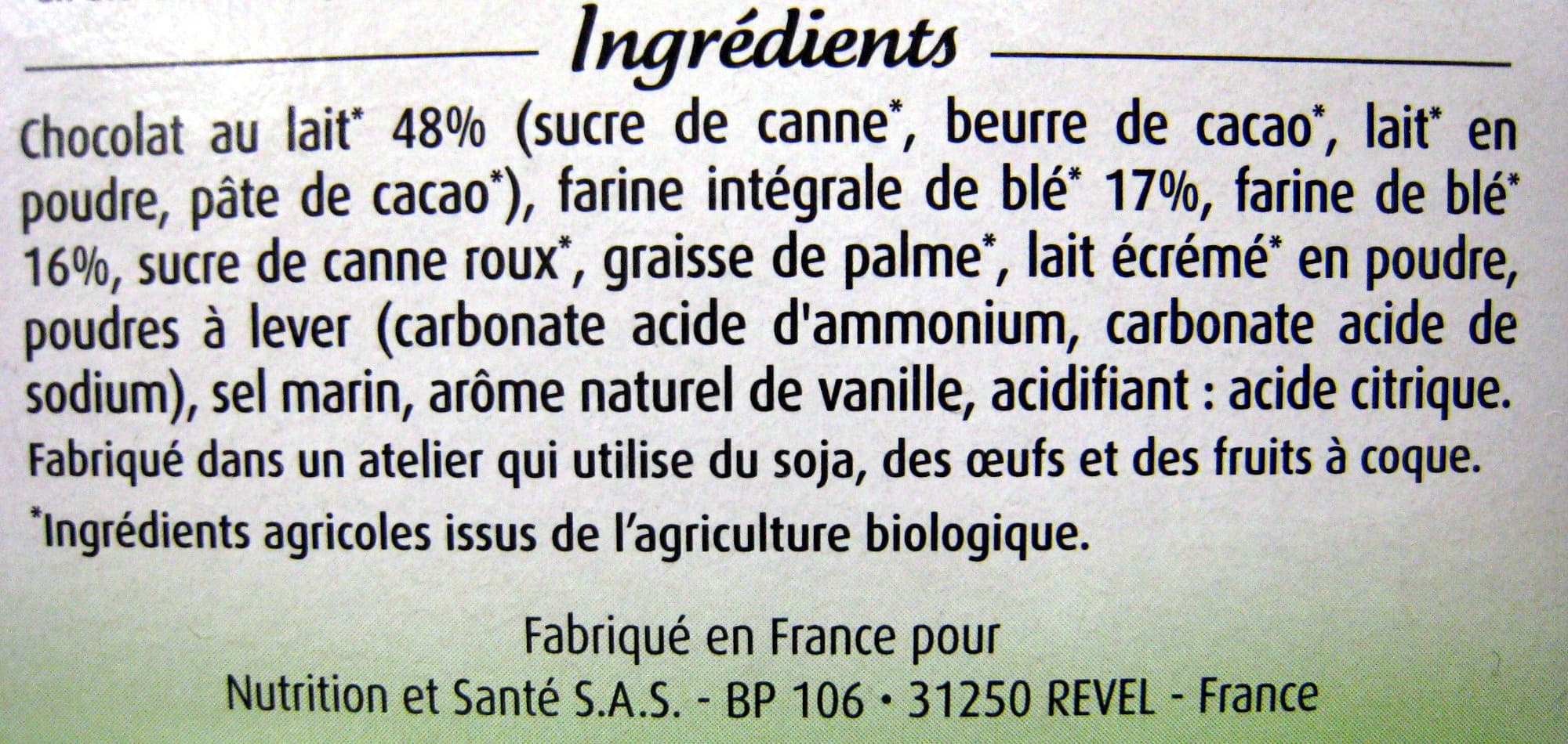 Céréal Bio Médaillons Bio Chocolat au lait packshot