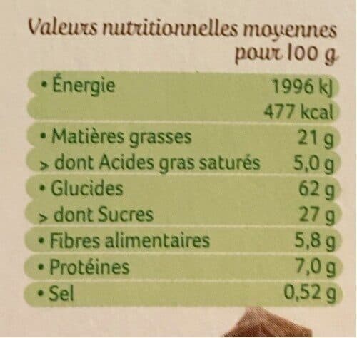 Céréal Bio 4 Sablés Bio Chocolat Noir Intense packshot
