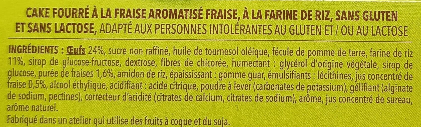 Gerblé Cake fourré à la fraise packshot
