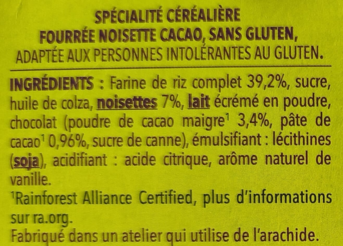 Gerblé Crousti'pause noisette cacao packshot