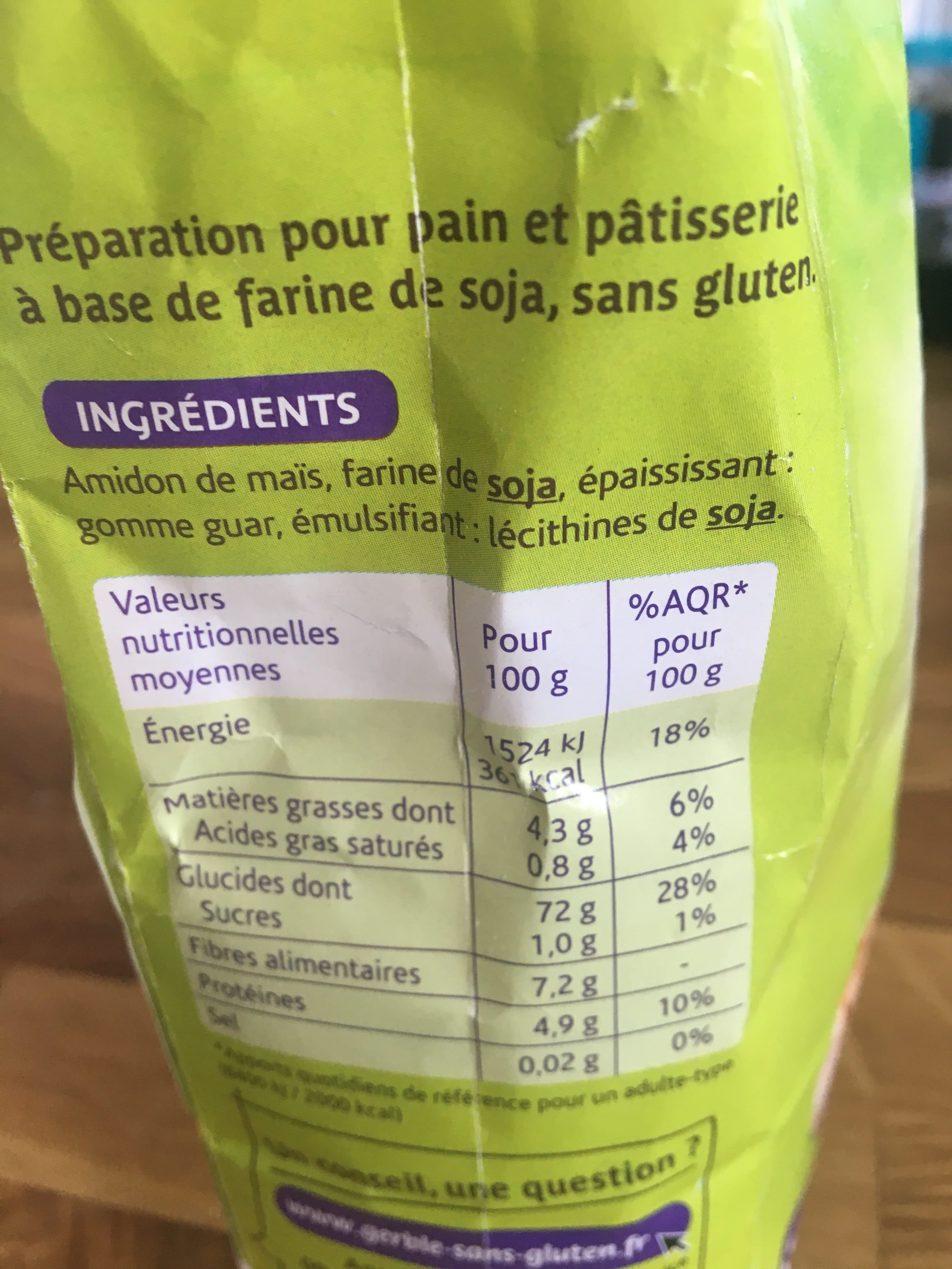 Gerblé Mix farine pour pâtisserie et pain packshot